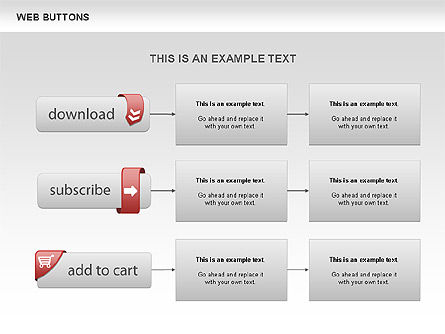 Web Buttons and Diagrams, Slide 10, 00505, Process Diagrams — PoweredTemplate.com