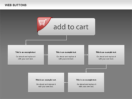 Web Buttons and Diagrams, Slide 15, 00505, Process Diagrams — PoweredTemplate.com