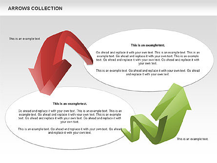 Flèches d'arc 3d, Diapositive 10, 00507, Formes — PoweredTemplate.com