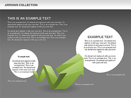 Flèches d'arc 3d, Diapositive 15, 00507, Formes — PoweredTemplate.com