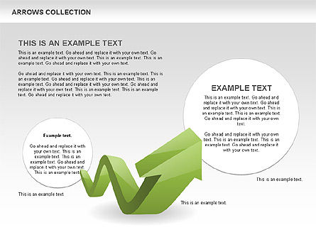 Flèches d'arc 3d, Diapositive 3, 00507, Formes — PoweredTemplate.com