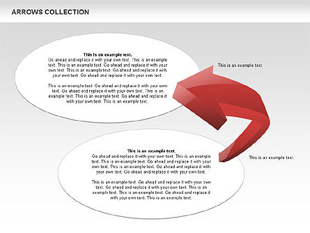 Flèches d'arc 3d, Diapositive 4, 00507, Formes — PoweredTemplate.com