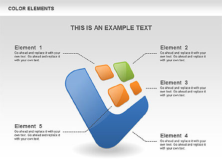 Color Shapes, PowerPoint Template, 00509, Shapes — PoweredTemplate.com