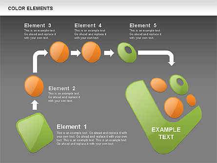Formas de color, Diapositiva 15, 00509, Formas — PoweredTemplate.com