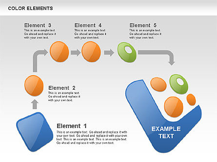 Forme di colore, Slide 4, 00509, Forme — PoweredTemplate.com