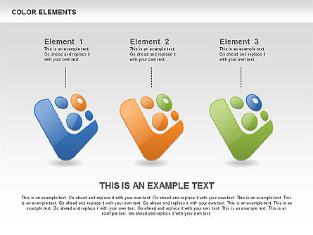 Formas de color, Diapositiva 5, 00509, Formas — PoweredTemplate.com