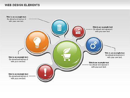 Diagramas de Diseño Web, Diapositiva 4, 00510, Diagramas de proceso — PoweredTemplate.com