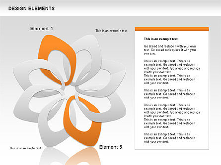 Colorear los pétalos, Diapositiva 5, 00514, Formas — PoweredTemplate.com