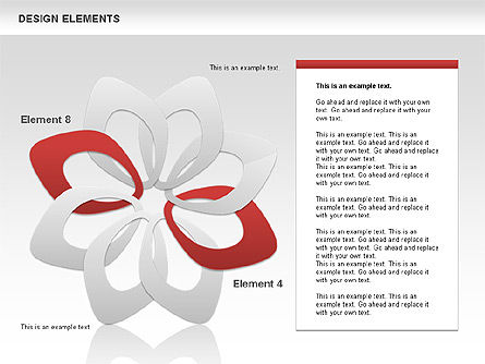 Sovrapposizione di forme di colore dei petali, Slide 8, 00514, Forme — PoweredTemplate.com