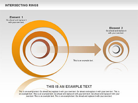 Anillos de intersección, Diapositiva 11, 00515, Formas — PoweredTemplate.com