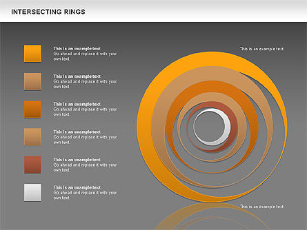 Intersecting Rings, Slide 13, 00515, Shapes — PoweredTemplate.com