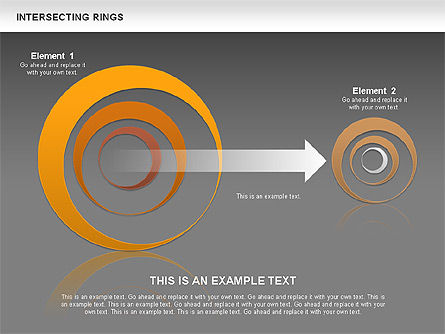 Intersecting Rings, Slide 15, 00515, Shapes — PoweredTemplate.com