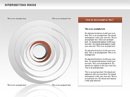Anillos de intersección, Diapositiva 5, 00515, Formas — PoweredTemplate.com