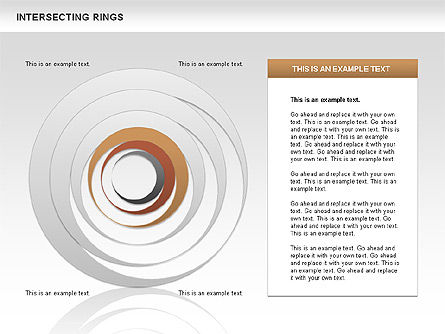 Anillos de intersección, Diapositiva 6, 00515, Formas — PoweredTemplate.com