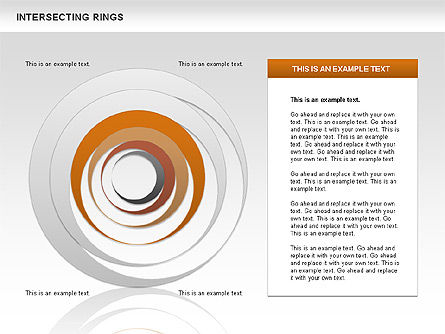 Anillos de intersección, Diapositiva 7, 00515, Formas — PoweredTemplate.com