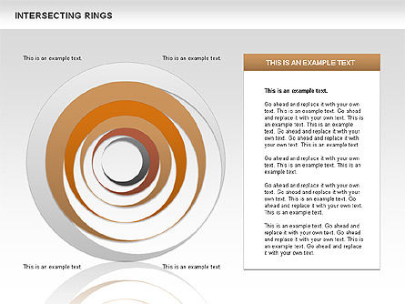 Anneaux intersection, Diapositive 8, 00515, Formes — PoweredTemplate.com