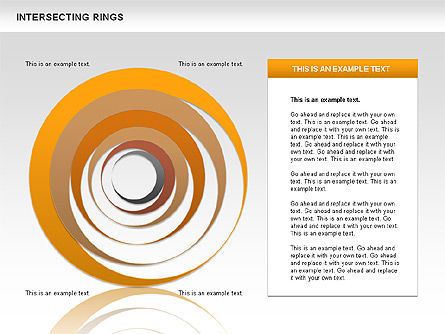 Anneaux intersection, Diapositive 9, 00515, Formes — PoweredTemplate.com