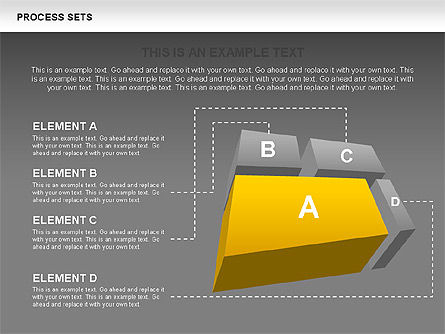 Processus et étapes, Diapositive 14, 00516, Schémas de procédés — PoweredTemplate.com