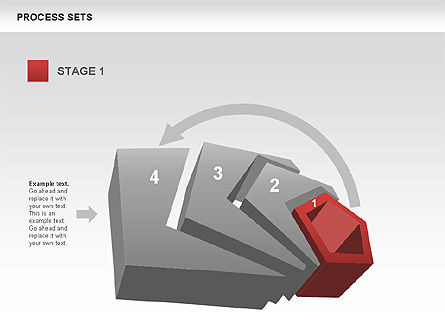 Processus et étapes, Diapositive 8, 00516, Schémas de procédés — PoweredTemplate.com