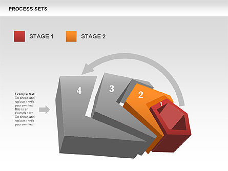 Processus et étapes, Diapositive 9, 00516, Schémas de procédés — PoweredTemplate.com