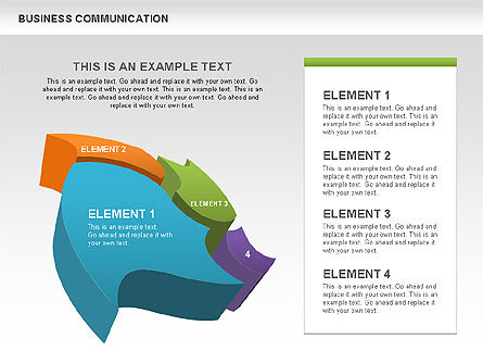 Zakelijke diagrammen, Gratis PowerPoint-sjabloon, 00517, Figuren — PoweredTemplate.com