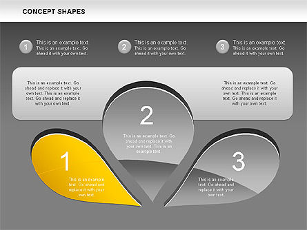 Petal Concept Shapes, Slide 17, 00519, Shapes — PoweredTemplate.com