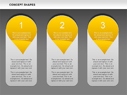 Petal Concept Shapes, Slide 18, 00519, Shapes — PoweredTemplate.com