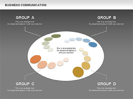 Comunicaciones de negocios, Diapositiva 15, 00521, Diagramas de proceso — PoweredTemplate.com