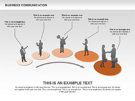 Business Communications, Slide 6, 00521, Process Diagrams — PoweredTemplate.com