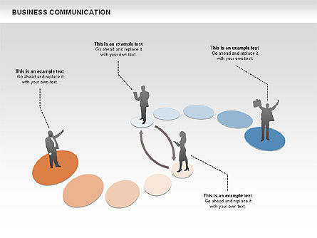 Comunicaciones de negocios, Diapositiva 7, 00521, Diagramas de proceso — PoweredTemplate.com