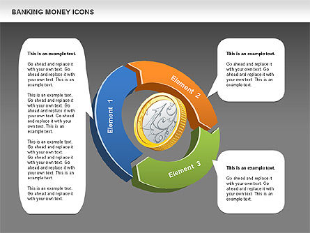 Schéma du cycle financier, Diapositive 12, 00522, Diagrammes circulaires — PoweredTemplate.com