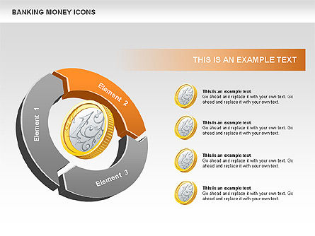 Financial Cycle Diagram, Slide 3, 00522, Pie Charts — PoweredTemplate.com