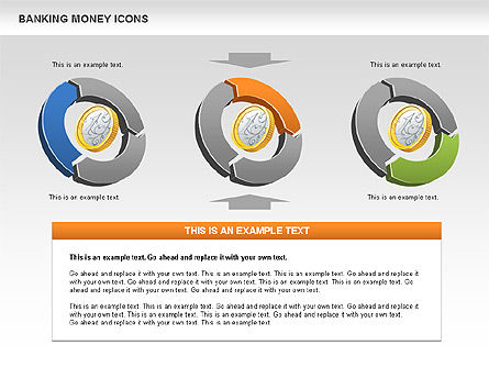 Schéma du cycle financier, Diapositive 6, 00522, Diagrammes circulaires — PoweredTemplate.com