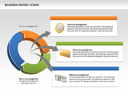 Diagrama do ciclo financeiro, Deslizar 9, 00522, Gráficos circulares — PoweredTemplate.com