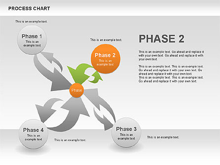 Boîte à outils du diagramme de processus, Diapositive 3, 00523, Schémas de procédés — PoweredTemplate.com