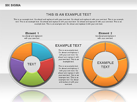 Six Sigma Donut Chart, Slide 11, 00525, Business Models — PoweredTemplate.com