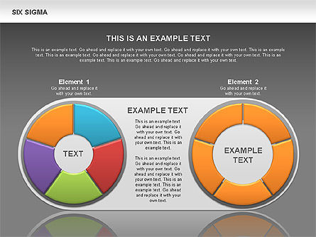 Six Sigma Donut Chart, Slide 14, 00525, Business Models — PoweredTemplate.com