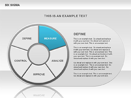 Six Sigma Donut Chart, Slide 5, 00525, Business Models — PoweredTemplate.com
