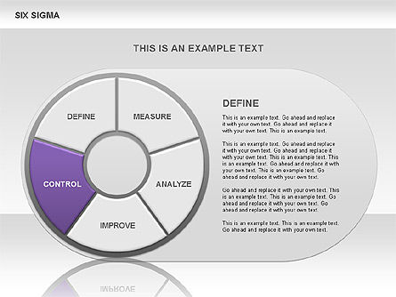 Six Sigma Donut Chart, Slide 8, 00525, Business Models — PoweredTemplate.com