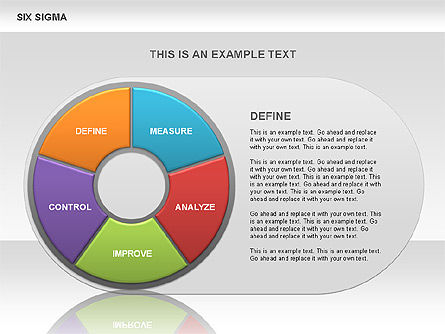 Six Sigma Donut Chart, Slide 9, 00525, Business Models — PoweredTemplate.com