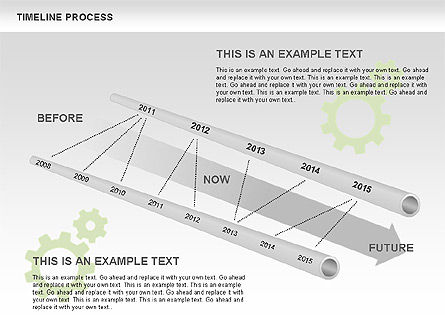 Caja de herramientas de proceso de tiempo de tubo, Diapositiva 10, 00527, Timelines & Calendars — PoweredTemplate.com