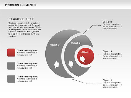 Collection des formes des étapes de processus, Diapositive 10, 00528, Schémas de procédés — PoweredTemplate.com