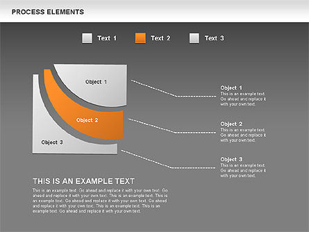 Collection des formes des étapes de processus, Diapositive 16, 00528, Schémas de procédés — PoweredTemplate.com