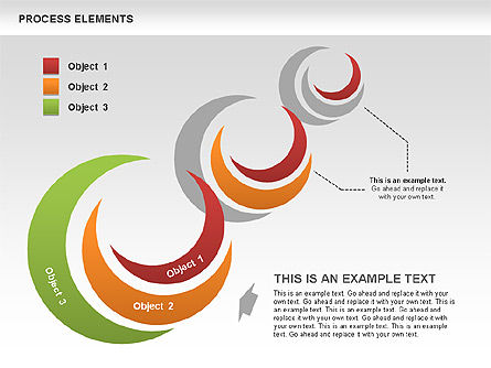 Colecciones de Formas de Proceso, Diapositiva 6, 00528, Diagramas de proceso — PoweredTemplate.com