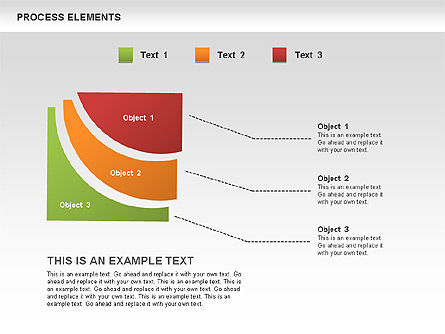 Collection des formes des étapes de processus, Diapositive 9, 00528, Schémas de procédés — PoweredTemplate.com