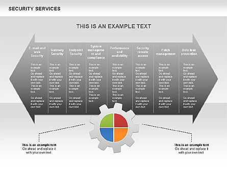 Diagrama de servicios de seguridad, Diapositiva 9, 00530, Diagramas de proceso — PoweredTemplate.com