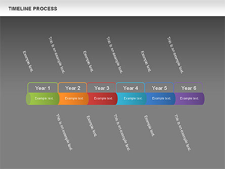 Boîte à outils de processus chronologique, Diapositive 11, 00531, Timelines & Calendars — PoweredTemplate.com