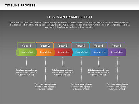 Timeline-Prozess-Toolbox, Folie 13, 00531, Timelines & Calendars — PoweredTemplate.com