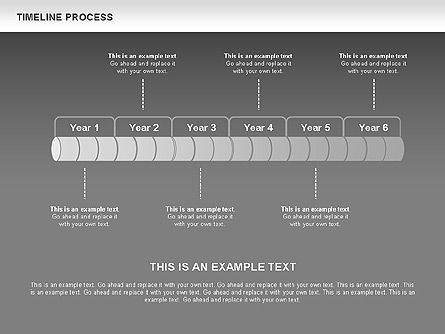 Caja de herramientas de proceso de la línea de tiempo, Diapositiva 14, 00531, Timelines & Calendars — PoweredTemplate.com
