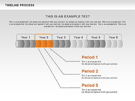 Timeline-Prozess-Toolbox, Folie 5, 00531, Timelines & Calendars — PoweredTemplate.com